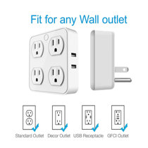 Intelligent Electrical Outlet Switch Abs Housing Remote Control