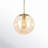 Fika 1 - Light Gold Single Pendant