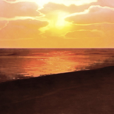 " Sunset Dreams II " by Alonzo Saunders Painting Print
