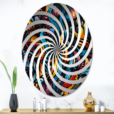 Miroir mural oval