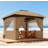 Elegant Design Gazebo,Double Roof Patio Gazebo With Curtains,Church Windows,For Outdoor-125198937