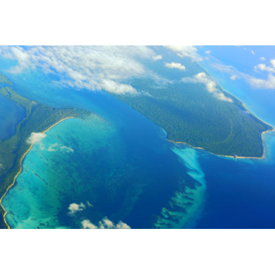 Aerial Saona Island by Agustavop - No Frame Print on Canvas