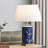 Keshon 23.5" Ceramic Dimmable Table Lamp Set With USB Ports & Type C