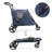 Folding 3 Wheel Pet Stroller, Foldable Dog Jogger Stroller with Adjustable Handlebar and Mesh Window-93284060