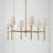 6 - Light Steel Dimmable Chandelier