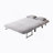 Versatile Convertible Chair Bed With Adjustable Backrest And Pillow For Home And Office