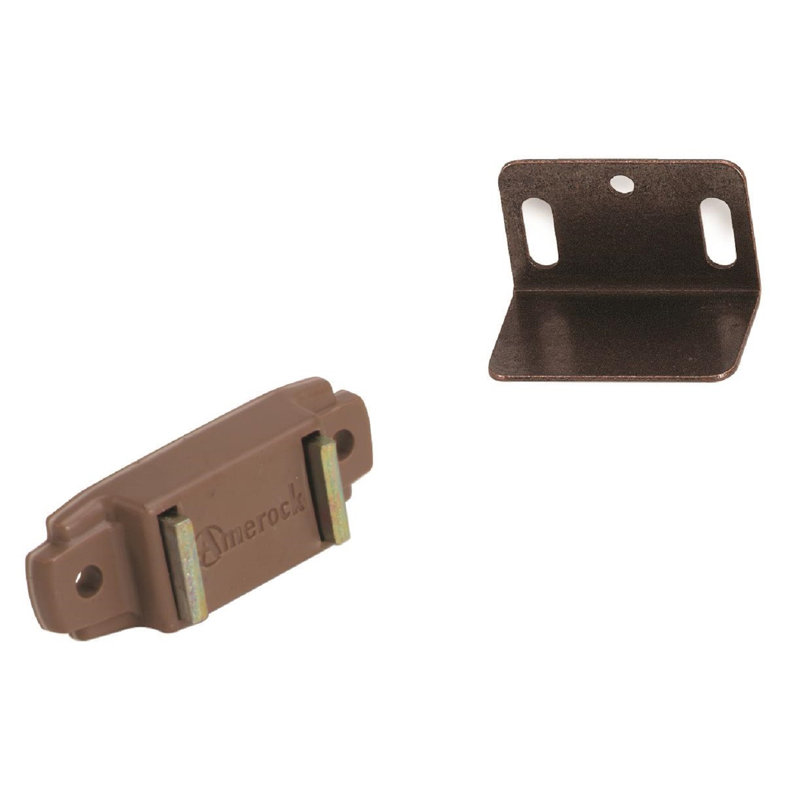 Tan Magnetic Cabinet Catch with Antique Finish