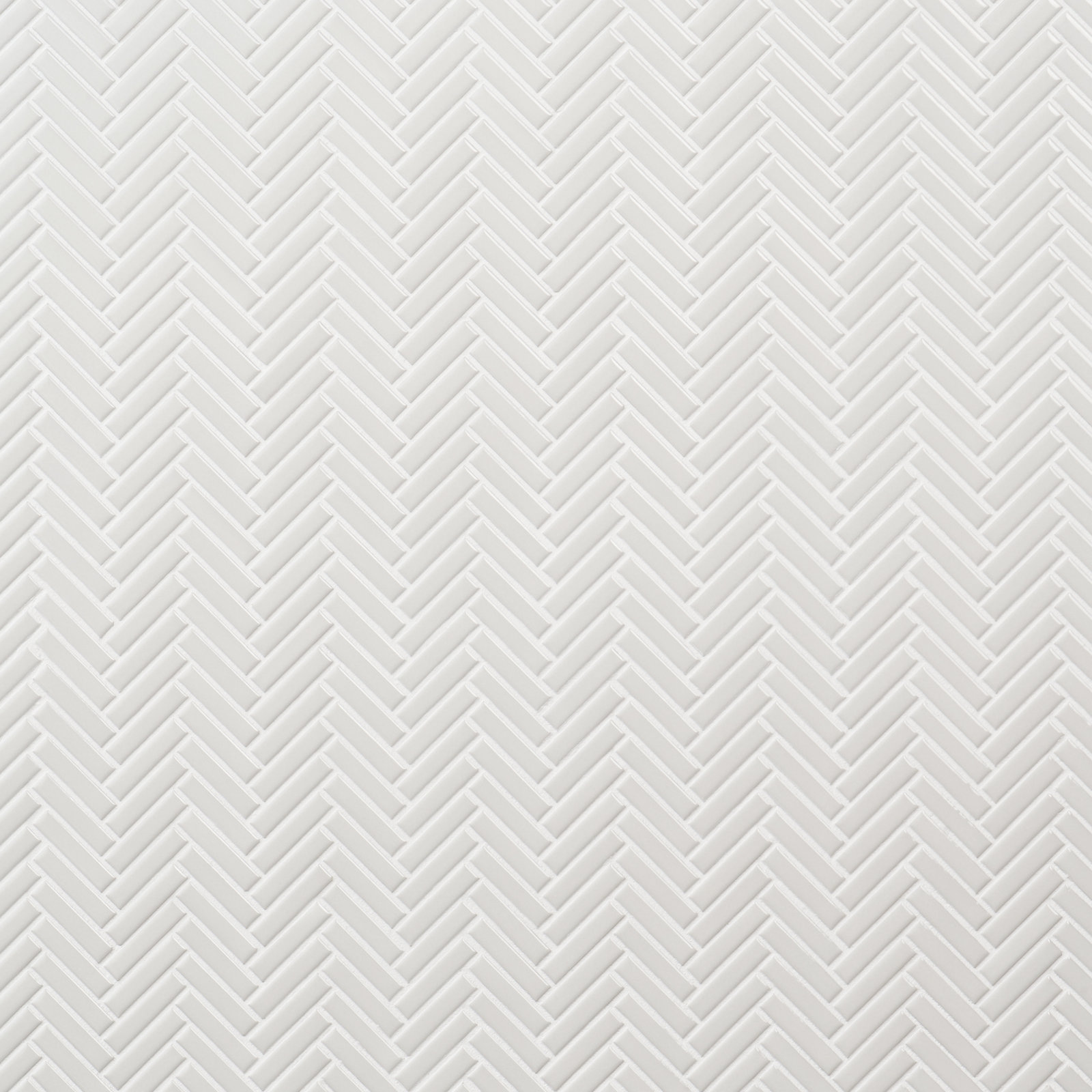 11" x 11" Porcelain Mosaic Tile, White
