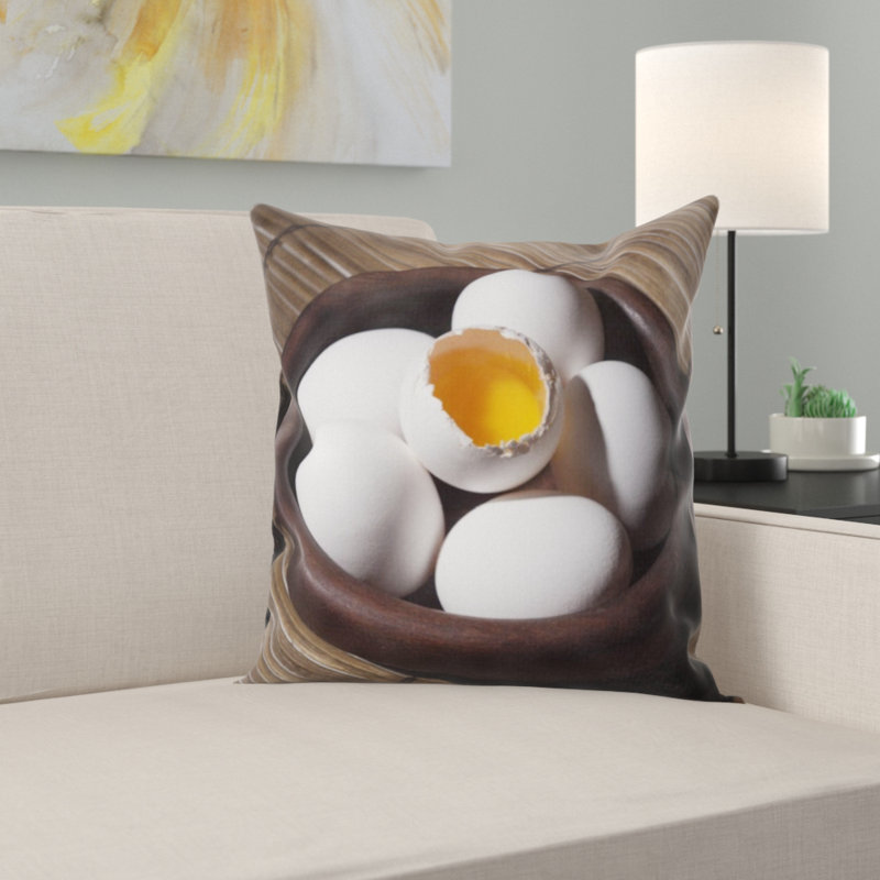 Coussin décoratif œufs
