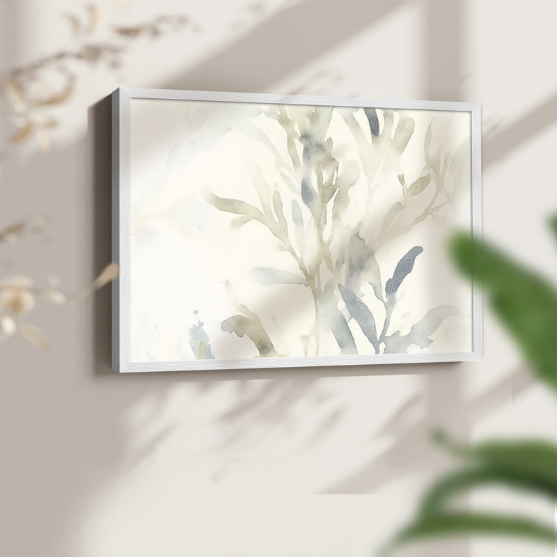 Série abstraite - XXV III - Reproduction encadrée - Restickable, H 8 po x l 10 po, Blanc