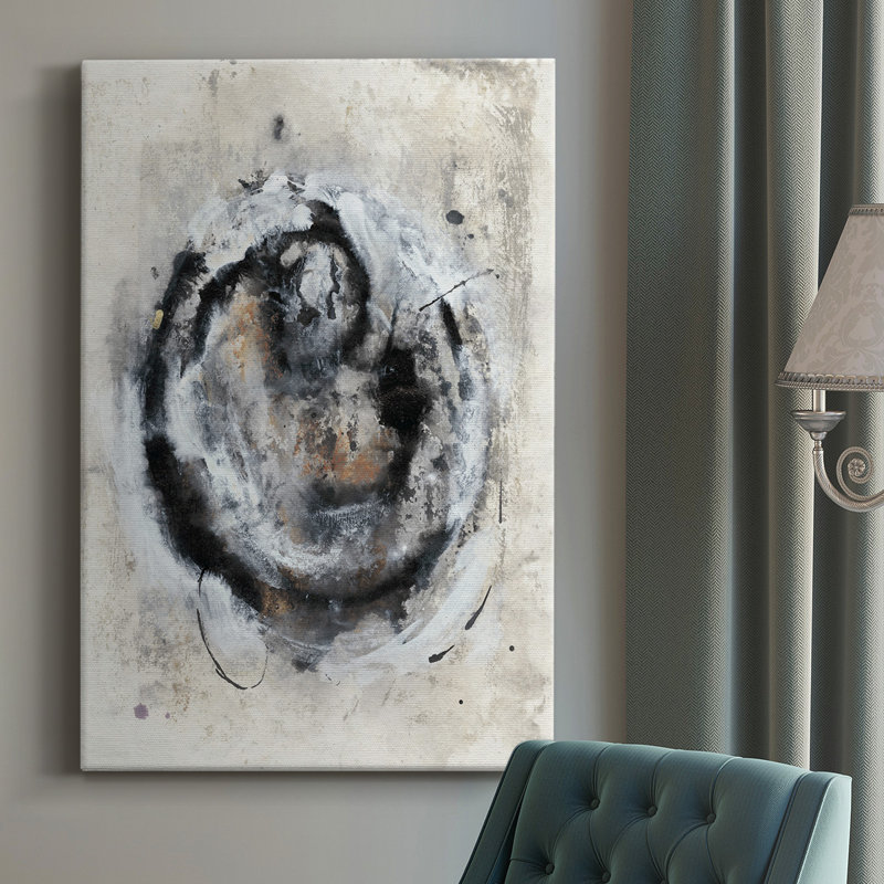 Circular Energy III - peinture sur toile tendue, H 36 po x l 24 po x P 1 po