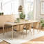 MAXENCE Oak Solid Wood Base Dining Table-93547912