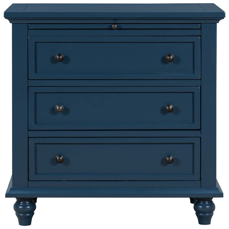 Darshon 3 - Drawer End Table, Blue