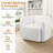 Modern Upholstered Sherpa Accent Chair with Curved Backrest and Armrests