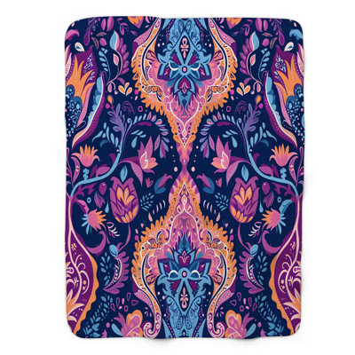 Colorful Colorful Bohemian Euphoria - Couverture Sherpa de qualité supérieure 1 pièce