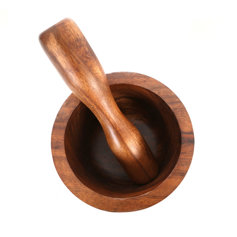 Flanagan Wood Mortar And Pestle Set