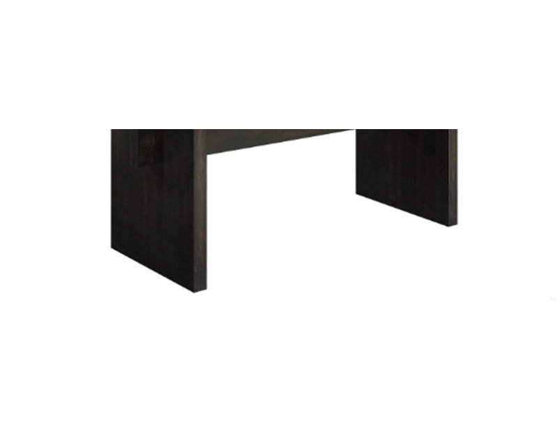 Gold & Rustic Espresso Finish Dining Table