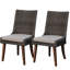 Chaise de salle à manger de patio en teck avec coussin