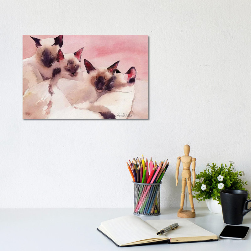 Family Of Four by Rachel Parker - Wrapped Canvas Gallery-Wrapped Canvas Giclée, 20.32 cm H x 30.48 cm W