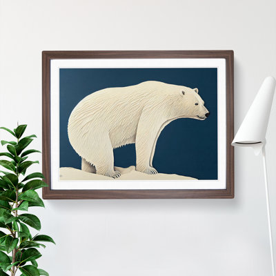 Thrilling Polar Bear - Single Picture Frame Print