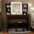 Greyden Vanity Set With LED Mirror & Built-in Outlets-1582080502