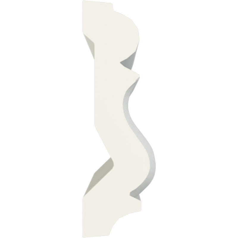 Endurathane Nevio Chair Rail, 3 1/4"H x 1"P x 94 1/2"L, (3/8"Repeat), Factory Primed