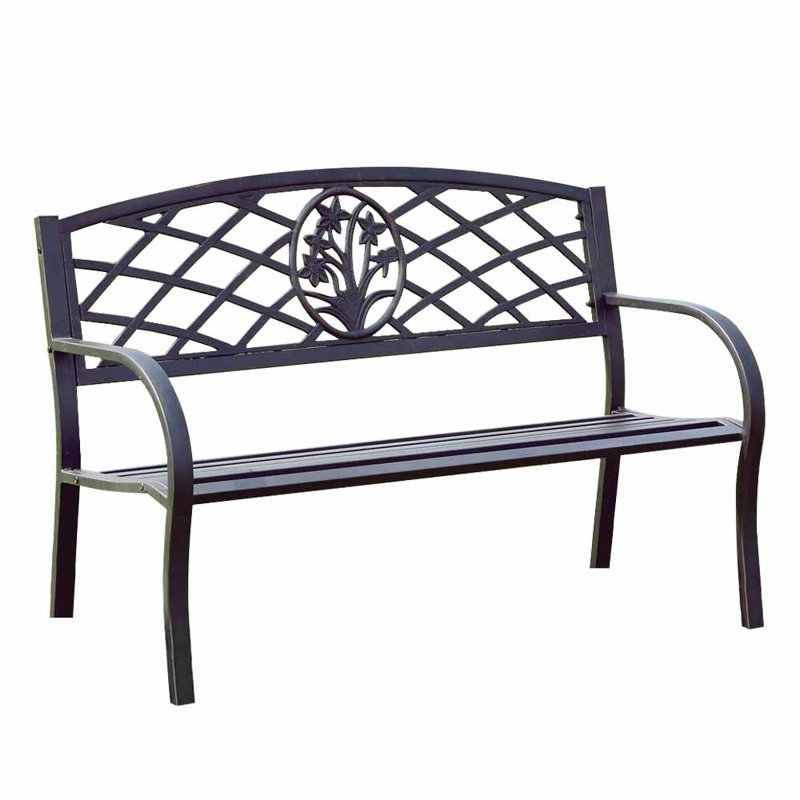 Banc de jardin en acier Schuler