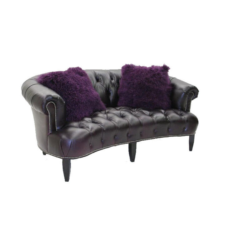 Sofa, Brussels Oyster, French Dark Cherry, Natural
