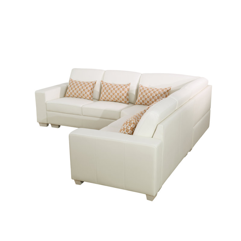 Canapé modulaire en cuir 5 pièces Julianita