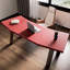 Bureau en bois massif rouge Free Form + Barenia-1805808792