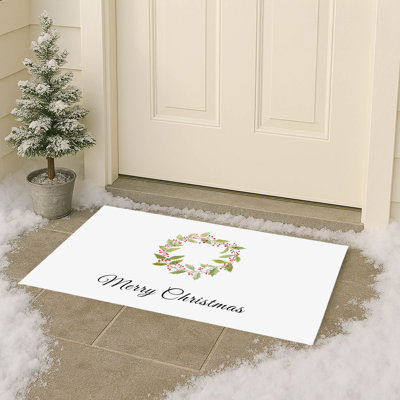 Paillasson Merry Christmas Holly