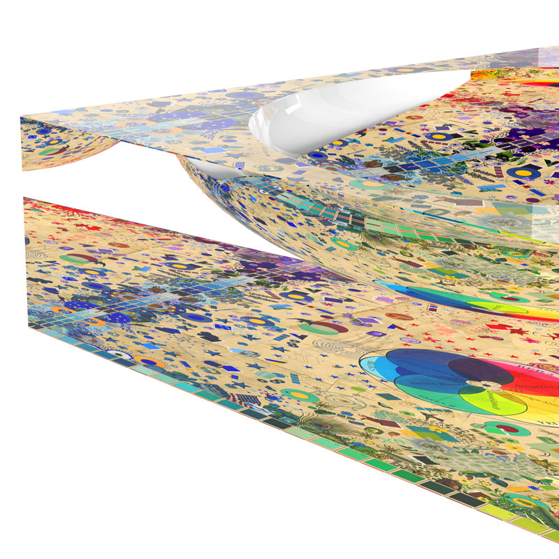 Color Wheel XOXO Decorative Tray, 6"W x 6"D x 2"H
