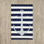 Tapis bleu / blanc Newport News-16773749