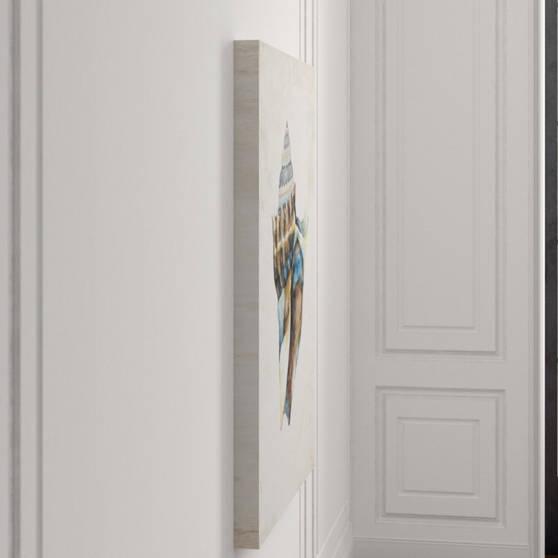 Shell Compilation I Print by Beverly Fuller, Image Brush Gel, 40" H x 30" W x 1.5" D