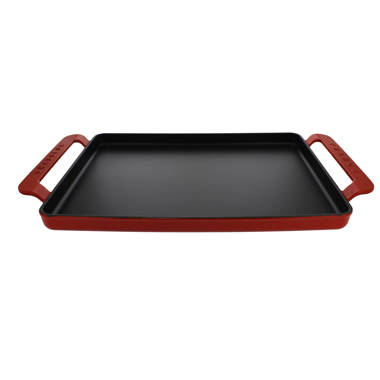 Mont Alpi Cast Iron Griddle Plate / Heavy Duty, Dual Sided, Universal /  Perfect for Vegetables, Seafood / MAGR