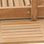 Chaise longue d'extérieur inclinable en bois massif