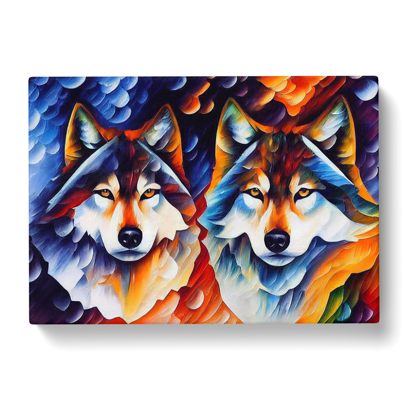 Wolf Painting Vol.1 Abstract - Wrapped Canvas