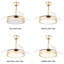 Ventilateur de plafond rétractable à DEL intégré 36 po Gerede-251277043