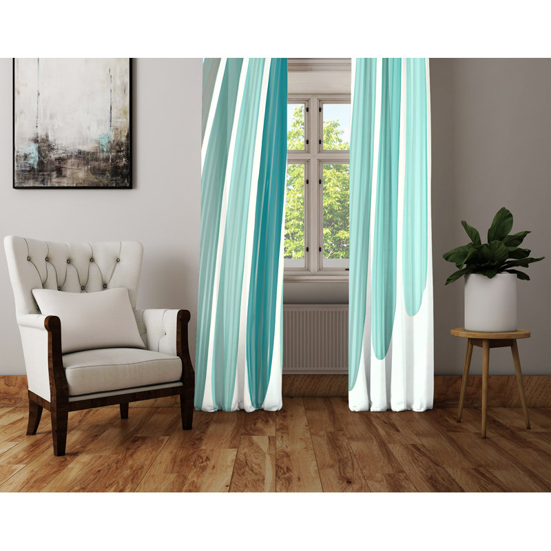 Rideau en polyester Amyliah, L 20 po x L 61 po