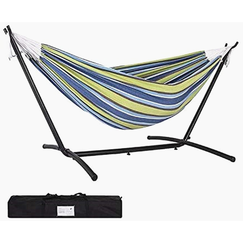 Hamac double classique avec support Dooltle Lazy Daze, Oasis élégante