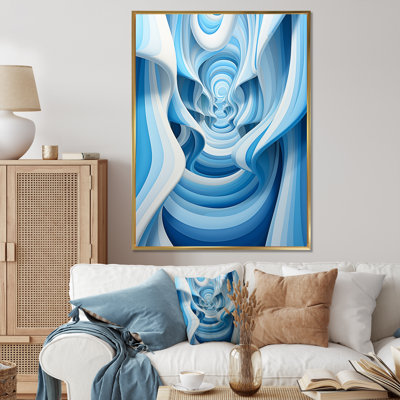 Op Art Blue Focus III - impression