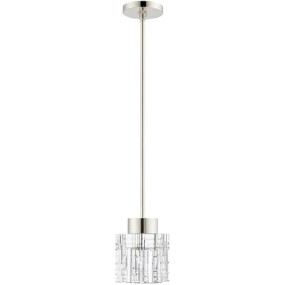 1 - Light Polished Nickel Pendant
