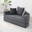 Canapé convertible surdimensionné 67 po en velours côtelé 67 po avec 3 oreillers, canapé-lit convertible pour appartement, bureau, chambre à coucher, salon-117098047