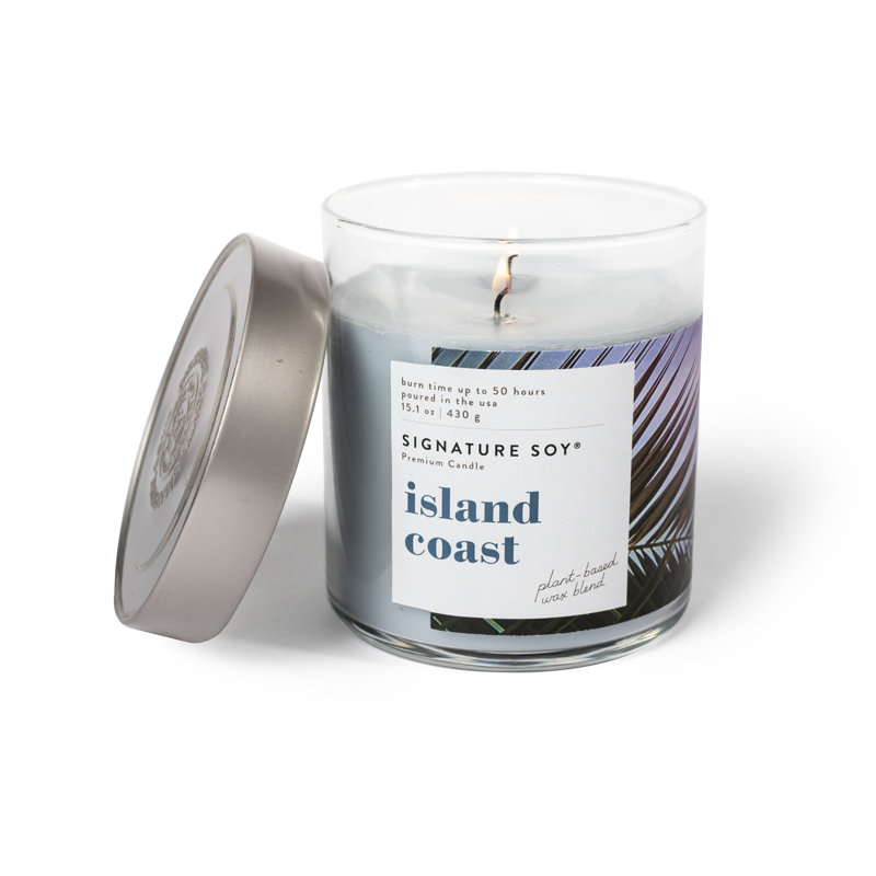 Bougie parfumée Signature Soy Lidded Island Coast, Pot 15,02 oz