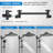Black Shower Head 8inch High Pressure Rainfall Shower Head/Handheld Shower Combo with 11'' Extension Arm 3 Settings Anti-leak Shower Head-129447965