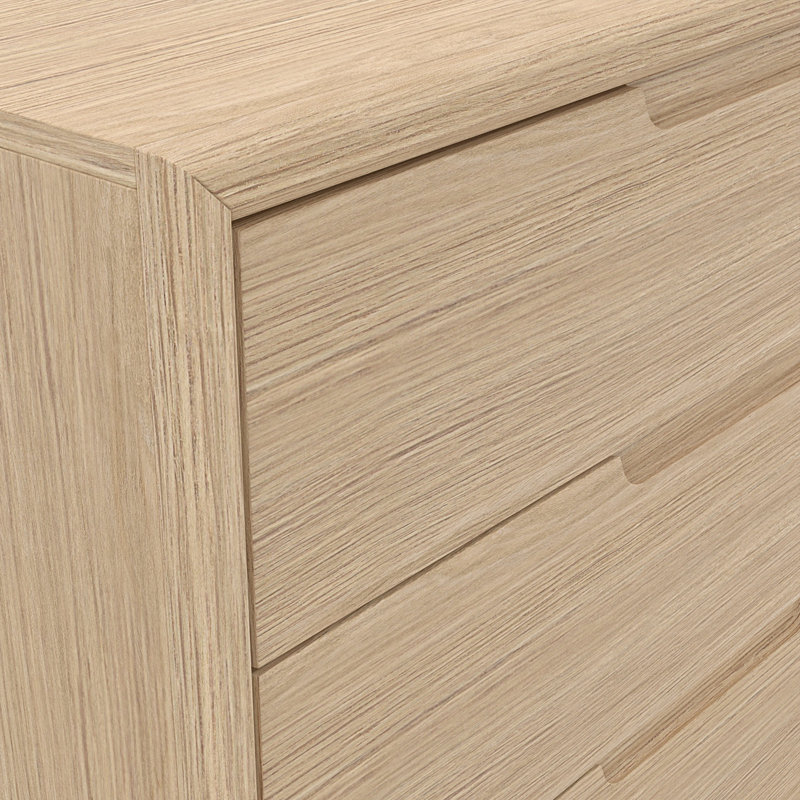 Commode 3 tiroirs Rise, Chêne clair
