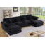 Canapé modulaire surdimensionné moderne en U de 152 po avec repose-pieds modulaire Cloud Comfort-866008694