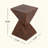 MGO Side Table With Twisted Hourglass Design For Indoor And Outdoor Use, Durable And Compact-1582374793