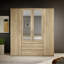 Vesala 4 Door Manufactured Wood Wardrobe-269573920