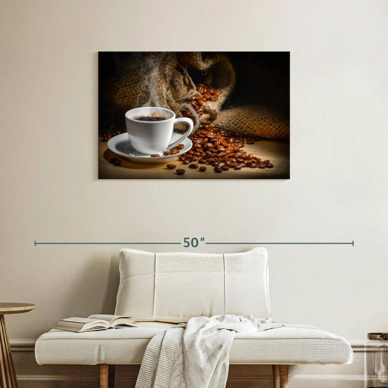 Freshly Brewed Coffee Canvas Print, 36" H x 24" W x 1.25" D